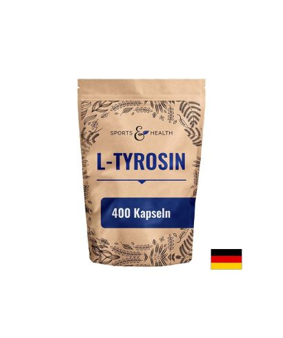 L-Тирозин – Добра концентрация, памет и здрава щитовидна жлеза, 500 mg, 400 капсули