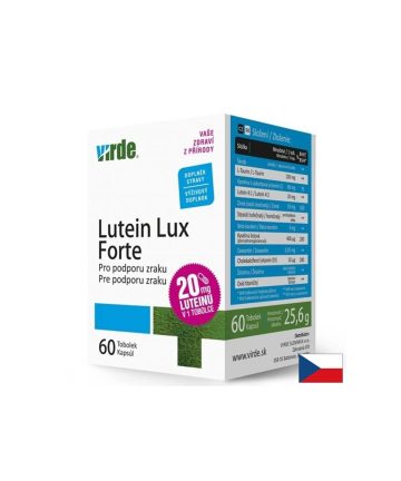 Lutein Lux Forte – Лутеин, зеаксантин и цинк за добро зрение и защита на очите, 60 капсули