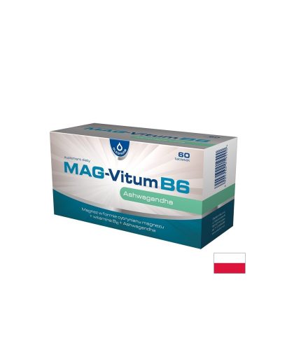 Магнезий 100 mg + Ашваганда 80 mg + Витамин B6 При стрес, напрежение и умора 60 таблетки