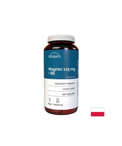 Магнезий 125 mg + Витамин B6 12.5 mg – Срещу крампи, стрес и умора, 120 капсули