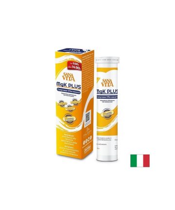 Магнезий 187.5 mg + Калий 300 mg – При мускулни крампи, умора и сърдечно натоварване, 20 ефервесцентни таблетки