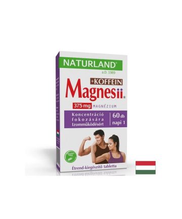 Магнезий 187.5 mg + Кофеин 50 mg – Енергия и мускулен тонус, 60 таблетки