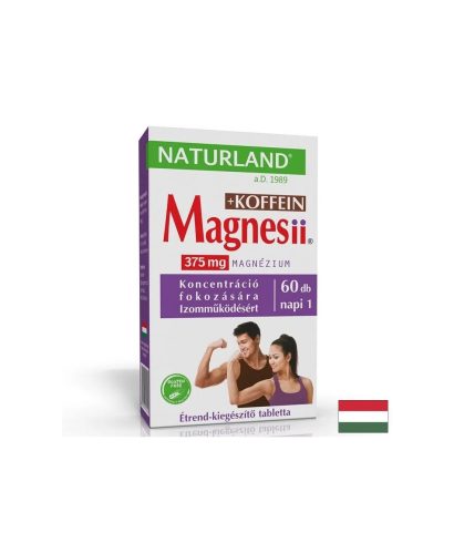 Магнезий 187.5 mg + Кофеин 50 mg – Енергия и мускулен тонус, 60 таблетки