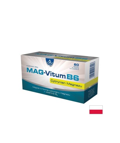 Магнезий 200 mg + Витамин B6 При крампи, стрес и нормализиране на сърдечния ритъм 60 таблетки