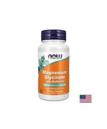 Магнезий (бисглицинат) 200 mg + BioPerine – Спокоен сън и устойчивост на стрес, 60 капсули