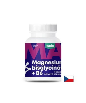 Магнезий (бисглицинат) 250 mg + Витамин B6 – Здрава мускулна функция и сърдечно-съдова система, 90 капсули