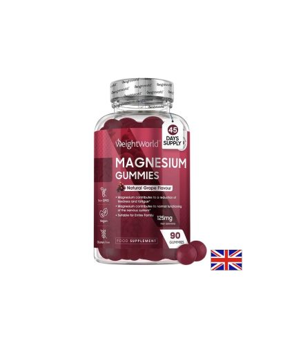 Магнезий цитрат 125 mg Мускули, енергия и сърце 90 желирани таблетки