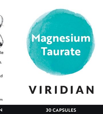 Магнезиев таурат - Viridian, 30 капсули