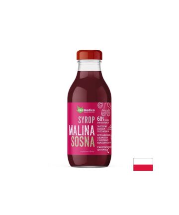 Малина + Борови връхчета + Ацерола – За имунитет и дихателен комфорт, сироп 300 ml