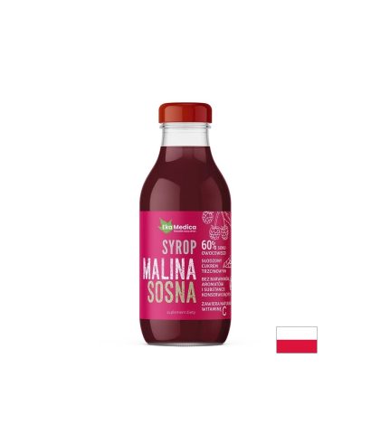 Малина + Борови връхчета + Ацерола – За имунитет и дихателен комфорт, сироп 300 ml