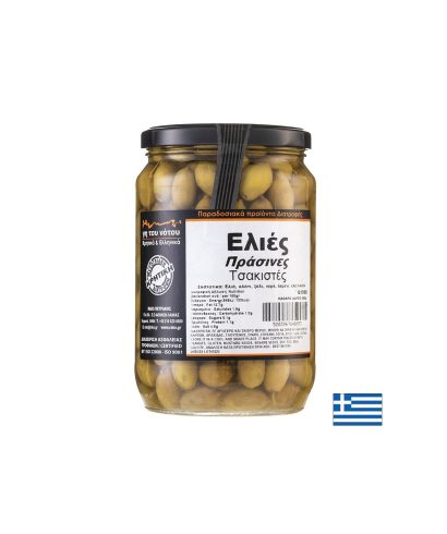 Маслини Tsakistes („счукани“ маслини) в саламура, 465 g