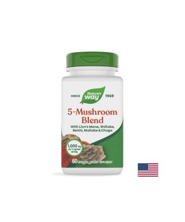 Медицински гъби 5 в 1 – Силен имунитет и повече енергия, 5-Mushroom Blend, 60 капсули