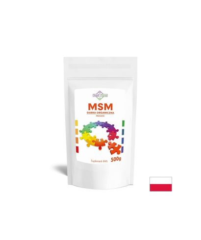 МСМ (метилсулфонилметан) – Здрави стави и еластични сухожилия, 1000 mg, 500 g прах