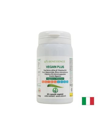 Мултивитамини за вегани с ензими – Енергия и оптимално усвояване, Vegan Plus, 60 капсули