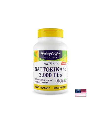 Натокиназа – Здраво кръвообращение и нормално кръвно налягане, 100 mg / 2000 FU, 60 вегетариански капсули