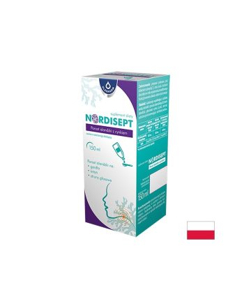 Nordisept – Сироп с исландски мъх и цинк За гърлото и дихателните пътища 150 ml
