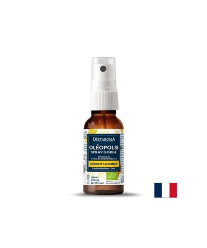 Олеополис – Спрей за гърло с етерични масла при дразнене и сухота, 20 ml