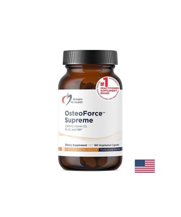 OsteoForce Supreme (Формула с калций, магнезий, витамин D3 и K2) – Костна плътност и минерализация, 180 капсули