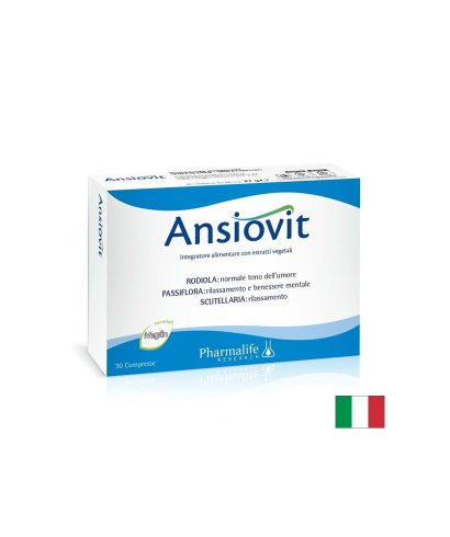 Пасифлора + Златен корен + Скутелария – При стрес и напрежение, Ansiovit, 30 таблетки