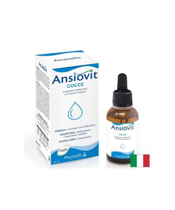 Пасифлора 240 mg + Златен корен + Скутелария – Срещу стрес и напрежение, Ansiovit, 50 ml капки