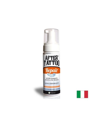 Почистваща мус-пяна за нова татуировка – С алое и пантенол, After Tattoo Repair, 100 ml