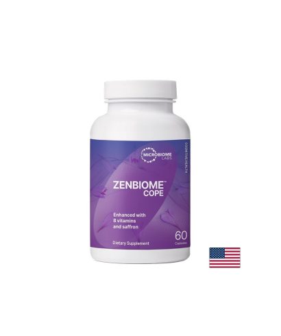 Пробиотик 100 mg + Шафран 28 mg – Спокойствие и емоционален баланс, Zenbiome Cope™, 60 капсули