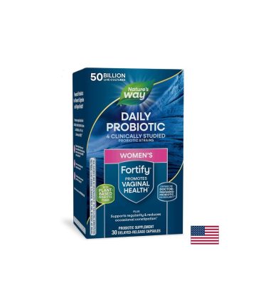 Пробиотик + пребиотици за жени – високо дозирани - Fortify Women‘s Probiotic, 50 млрд. активни пробиотици, 30 капсули