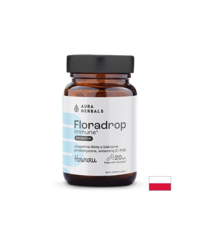 Пробиотик + Витамин D3 Floradrop Имунитет и здраве на червата 10 млрд. CFU, 20 капсули