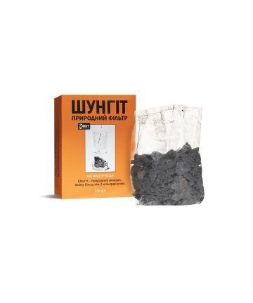 Шунгит Природен филтър за естествено пречистване и минерализиране на вода 500 g