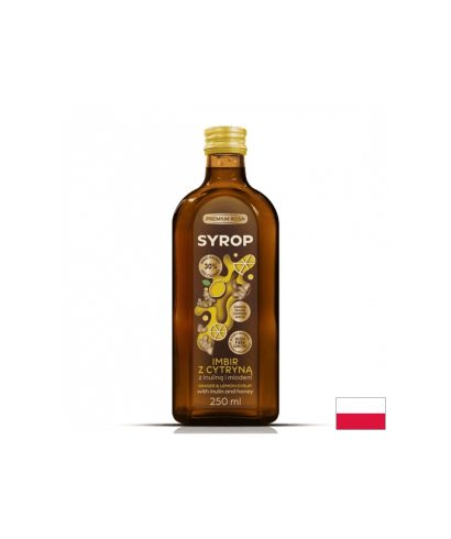 Сироп от джинджифил и лимон с пчелен мед, 250 ml