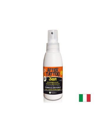 Слънцезащитен спрей SPF 50+ – За татуирана кожа с алое вера и витамин Е, After Tattoo Sun, 75 ml