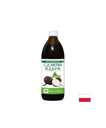 Сок от черна ряпа + Витамин C 120 mg – Имунна защита и спокойно дишане, 500 ml, 10 дози