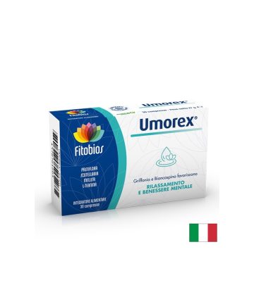 Umorex –  антистрес формула за спокоен ум и добър сън - С шлемник, пасифлора, маточина & 5-HTP, 30 таблетки