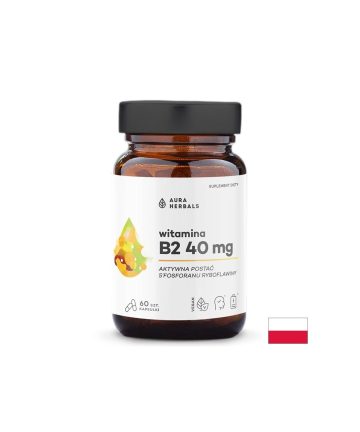 Витамин B2 Енергия, здрава кожа и спокойна нервна система 40 mg, 60 капсули