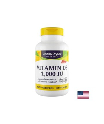 Витамин D3 – За кости, имунитет и енергия, 1000 IU/ 25 µg, 360 капсули