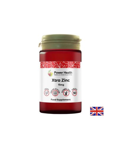 Xtra Zinc (Цинк цитрат) Силен имунитет и здрава кожа 15 mg, 30 таблетки