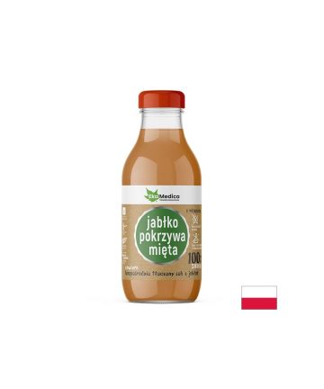 Ябълка + Коприва + Мента – Подкрепа при задържане на течности, сок 300 ml