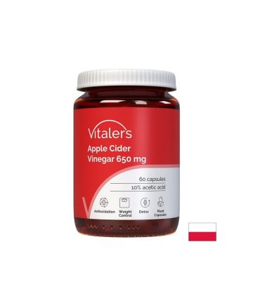 Ябълков оцет Контрол на теглото и активен метаболизъм 650 mg, 60 капсули
