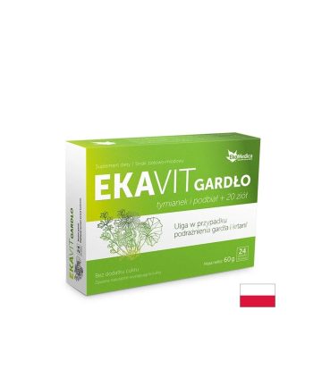 Здраво гърло (формула с мащерка, подбел и билки) - EKAVIT, 24 смучещи таблетки