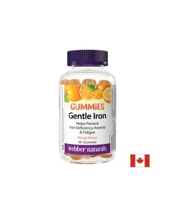 Желязо Гъми 6 mg, 90 желирани таблетки, с вкус на портокал, Webber Naturals