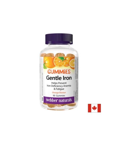 Желязо Гъми 6 mg, 90 желирани таблетки, с вкус на портокал, Webber Naturals