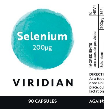 Селен (L-селенметионин) 90 капсули Viridian