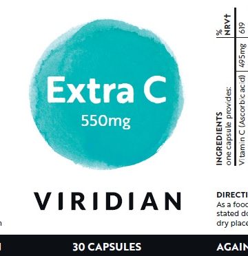 Екстра-C 550мг (Витамин С) – 30 капсули Viridian