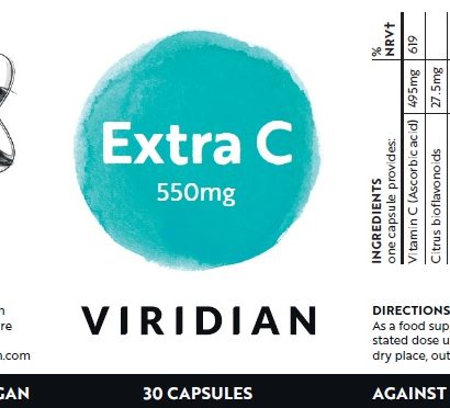 Екстра-C 550мг (Витамин С) – 30 капсули Viridian