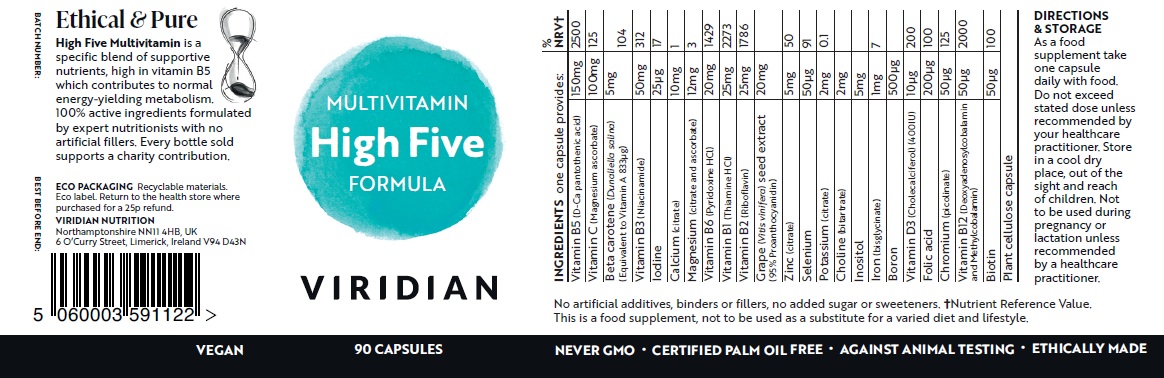 high-five-multivitamin-90 1 HIGH FIVE Комплекс Витамини и Минерали