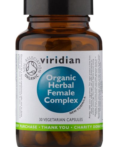 Viridian Organic Herbal Female Complex – органичен билков комплекс за жени, 30 вегетариански капсули